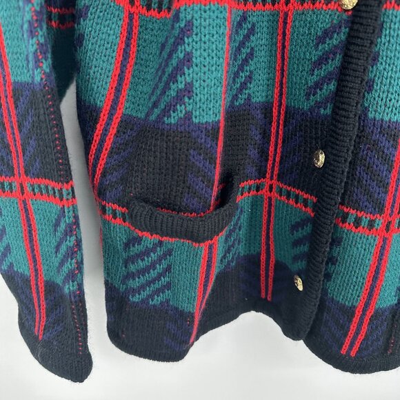 Crystal-Kobe Cardigan Sweater Women's Button up Long Sleeve Size Large Vintage 9 - Picture 3 of 5